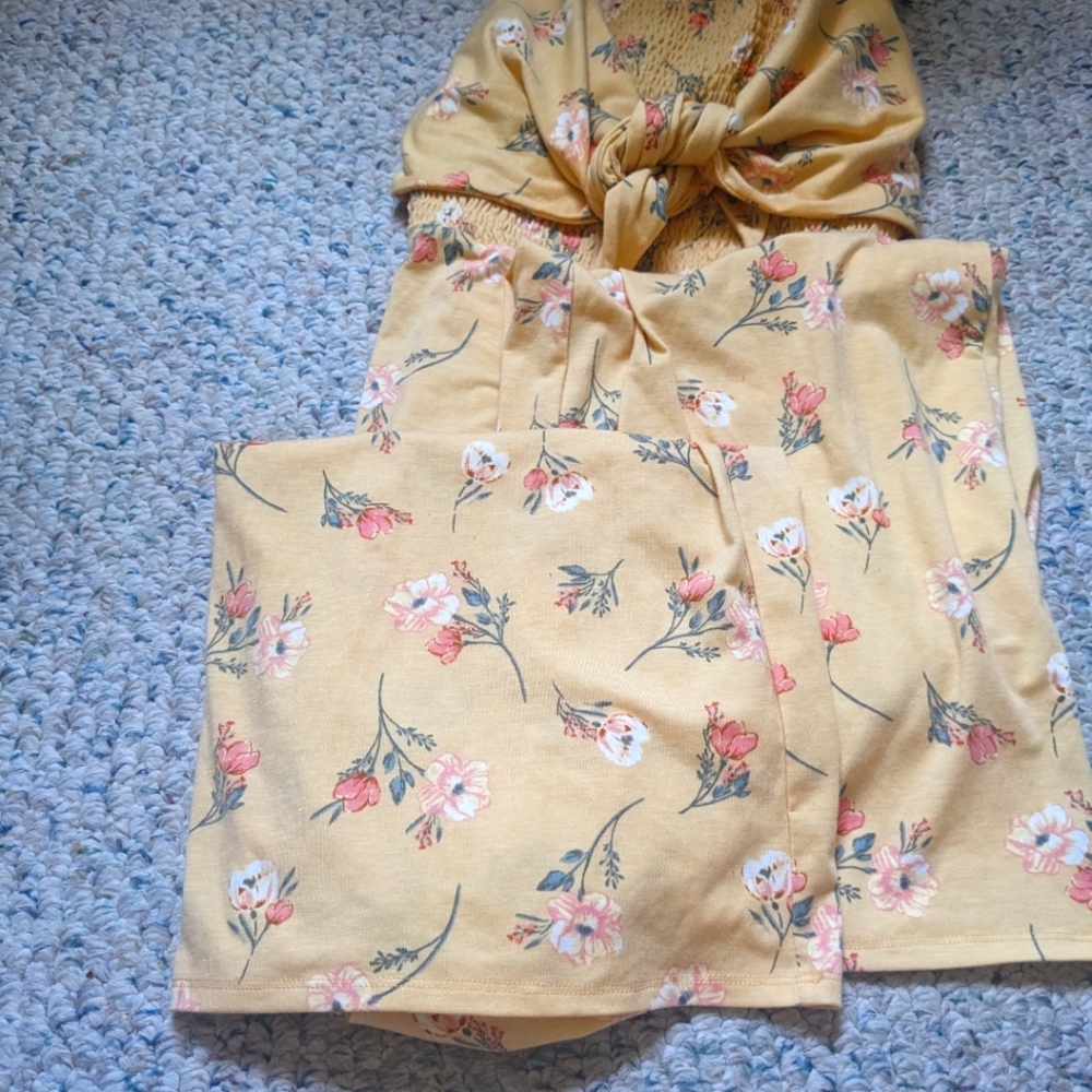 NWT NOBO Yellow Floral Romper